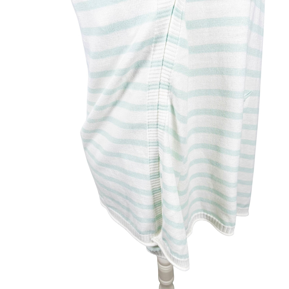 MerSea Sz OS One Size Fits Mint Stripe The Catalina Travel Pullover Sweater - Picture 9 of 10